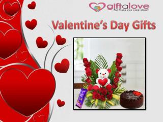 Send Valentines gifts online via Giftalove.com