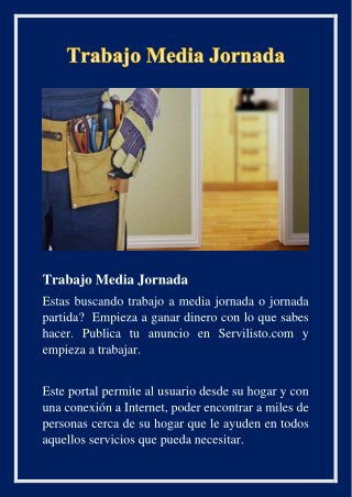 trabajo media jornada