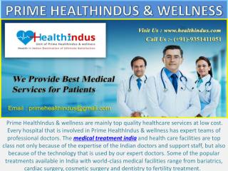 Get Low Cost Medical Treatment india - Prime HealthIndus & Wellness
