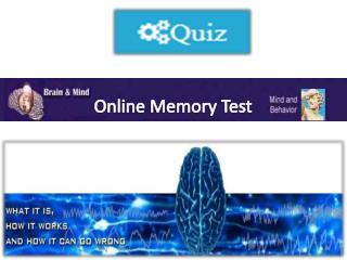 Online Memory Test