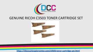 GENUINE RICOH C3503 TONER CARTRIDGE SET