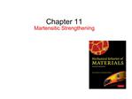 Chapter 11 Martensitic Strengthening