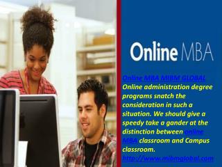 Online MBA MIBM GLOBAL