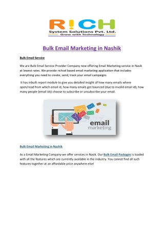 Bulk Email Marketing in Nashik