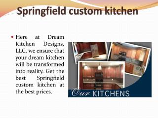 Springfield custom kitchen