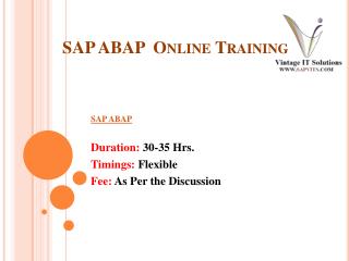 SAP ABAP Syllabus | SAP ABAP Training in Pune