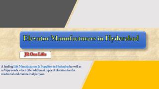 Elevator Manufacturers & Lift Suppliers in Hyderabad