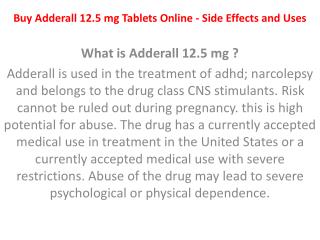 Buy Cheap Price Adderall 12.5mg Capsules from NoRXonlineProducts