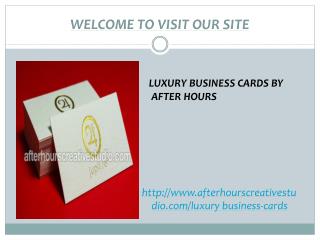 Luxury Business Cards