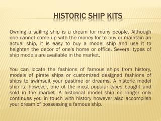 Historic Ship Kits