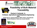 Feasibility of Bulk Material Traceability