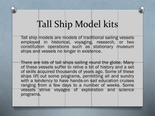 Tall ship model kits