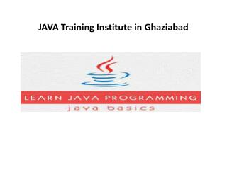 JAVA Training Institute in Ghaziabad