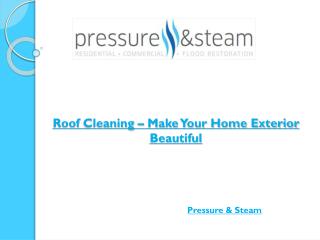 Roof Cleaning – Make Your Home Exterior Beautiful
