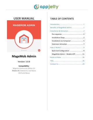 Magento 2 Admin Mobile App