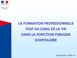 LA FORMATION PROFESSIONNELLE TOUT AU LONG DE LA VIE DANS LA FONCTION PUBLIQUE HOSPITALIERE