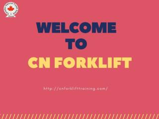 Forklift Training Toronto - CN Forklift