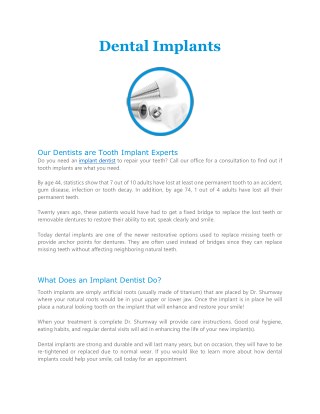 Dental Implants