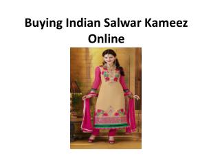 Buying Indian Salwar Kameez Online