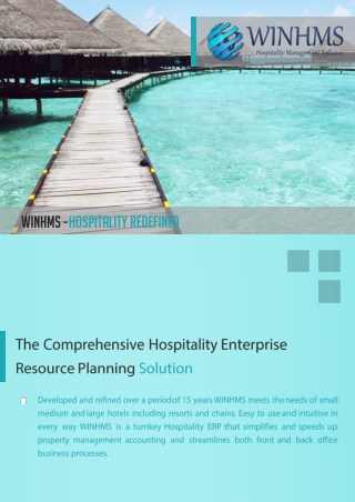 Hospitality Software Solutions-WINHMS
