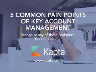 Common Pain Points of Key Account Management