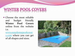 Solid Pool Covers