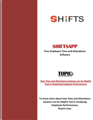 How Time and Attendance Systems can be Helpful Tool in Analyzing Employee Performances