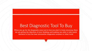 Best Quality Diagnostic Scan Tool In Australia