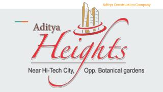 Aditya Heights in Whitefields, Hyderabad By Aditya Constructions Hyderabad