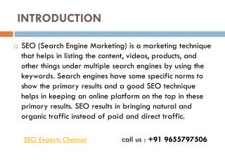 SEO Experts in Chennai,India.Search Engine Specialist.
