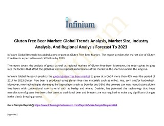 Gluten Free Beer Market