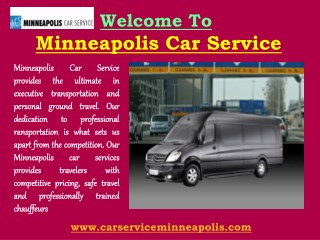 Airport Transfers Services in Minneapolis| Minneapolis Car Service