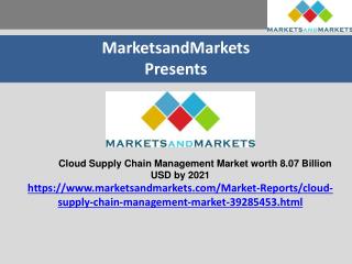 Cloud Supply Chain Management Market