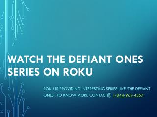 Watch 'The Defiant Ones' Series on Roku