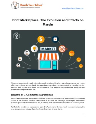 Print Marketplace: The Evolution and Effects on Margin