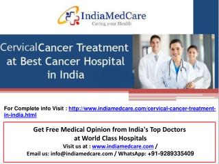 Cervical Cancer Treatment in India