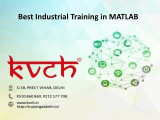 MATLAB Six Months project-based training in Delhi