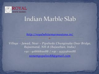 Indian Marble Slab