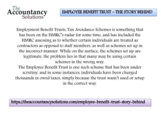 Tax Avoidance through Employment Benefit Trust Schemes - TAS