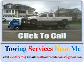 Towing Services in Tacoma Areas