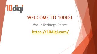 Mobile Recharge Online - 10DIGI