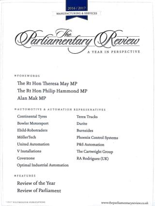 LATEST NEWS ON THE 2017 PARLIAMENTARY REVIEW