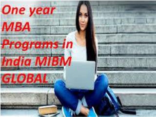 One year MBA programs in India at any time idea against the place