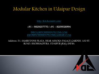 Modular Kitchen in Udaipur Design