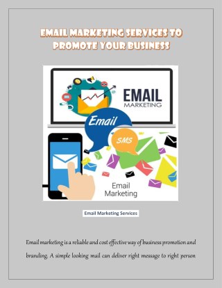 Email Marketing Services at Reasonable Costing