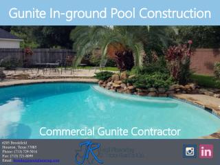 Gunite Inground Pool Construction | Commercial Gunite Contractor