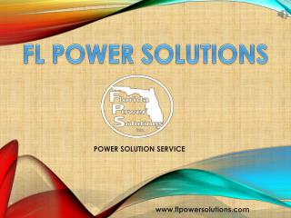 Commercial generators - Florida Power Solutions Inc