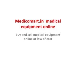 Online buy sterilizer machine at medicomart