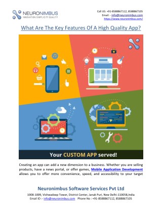 What Are The Key Features Of A High Quality App?