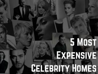 5 Most Expensive Celebrity Homes | NewtonInEx